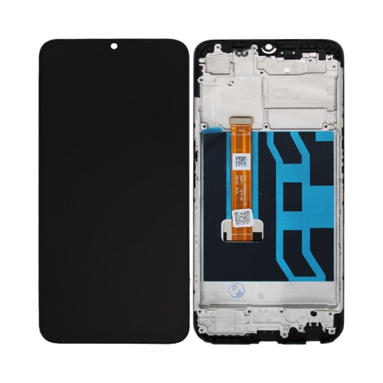 Touch+Display+Frame Oppo A16s Service Pack Preto